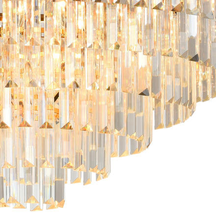 Подвесная люстра Natali Kovaltseva DARIAN 76017/12C GOLD BLACK