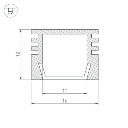 Профиль Arlight PDS-S-2000 012094