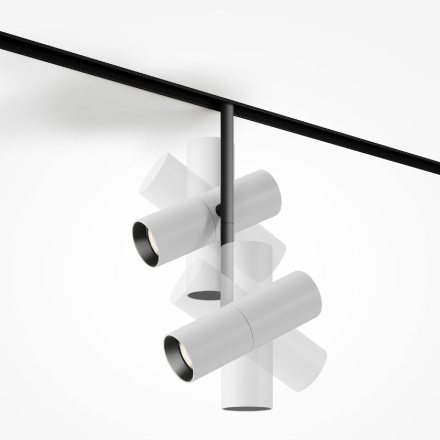 Трековый магнитный светильник Maytoni Elti Duo TR005-4-2X12W-DS-BW