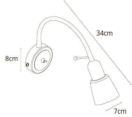 Бра Arte Lamp Lettura A7009AP-1BK