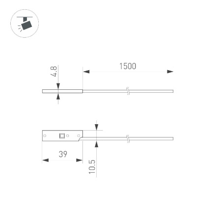 Коннектор питания Arlight MAG-MICROCOSM-CON-POWER (BK) 043052