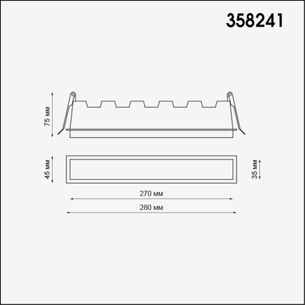 Встраиваемый светодиодный светильник Novotech Hielo 358241