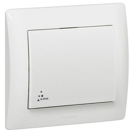 Переключатель одноклавишный на 2 направления Legrand Galea Life 10A 250V IP44 белый 771020
