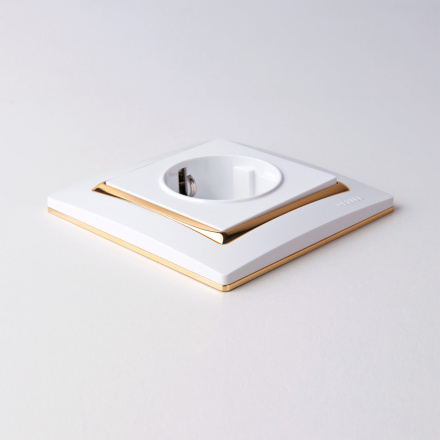 Рамка Werkel Snabb на 1 пост белый/золото W0011933 4690389160714