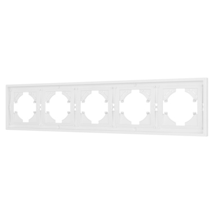 Рамка пластиковая на 5 постов Arlight FRM-TENDO-PL-5-WH 053851