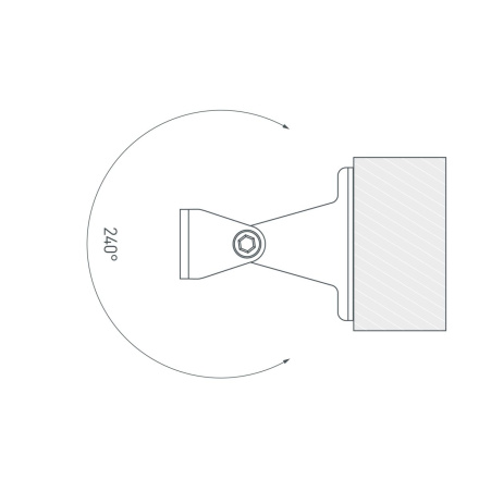 Комплект поворотных держателей для профиля Arlight SL-LINE поворотный (Металл) 059045