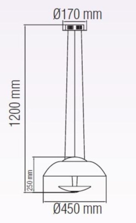 Подвесной светодиодный светильник Horoz Sembol черный 020-006-0012 HRZ00002175