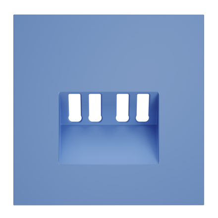 Накладка для розетки акустической 4-местной  Voltum S70 (деним) VLS001515