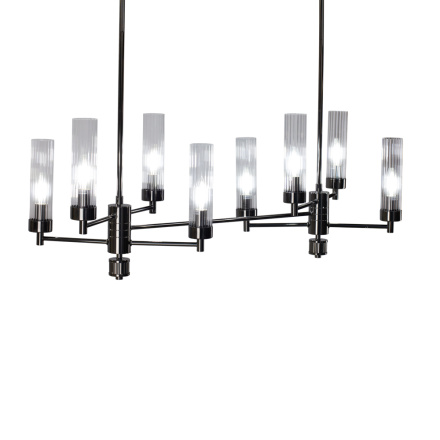 Люстра на штанге AM Group INDIGO SPL8 PEARL BLACK