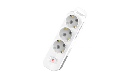 Колодка с/з 3вх с защитными шторками с включателем ELBI Myra 527-010200-302