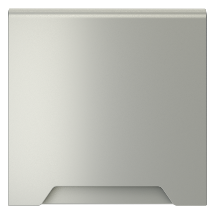 Накладка для розетки с заземлением, защитными шторками и крышкой Voltum S70 (сталь) VLS000805