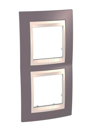 Рамка 2-постовая вертикальная Schneider Electric Unica Хамелеон MGU6.004V.576