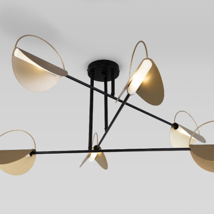 Потолочная люстра Eurosvet Grazia 70148/6 черный/золото a062042