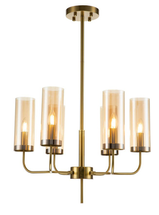 Люстра на штанге Indigo Balletto 13014/6R Brass V000252