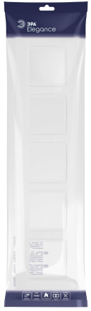 Рамка на 5 постов Эра Elegance 14-5015-01М Б0065830