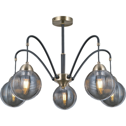 Люстра на штанге Illumico IL0433-5PSQ-79 BK AB