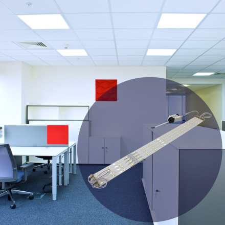 Комплект светодиодных линеек Apeyron Армстронг 5730 36Вт 6000К 12-141