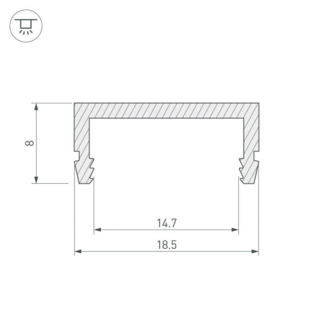 Профиль Arlight ARH-CH15 027088
