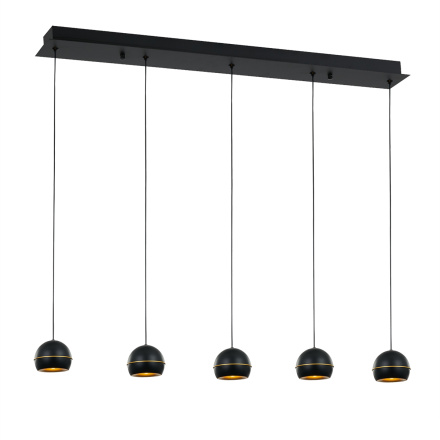 Подвесная люстра DeLight Collection MD21001034-5B black/gold