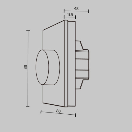 Роторная панель управления Maytoni Union 711026