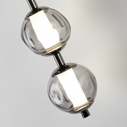 Бра Delight Collection OB2437 pearl black/smoke