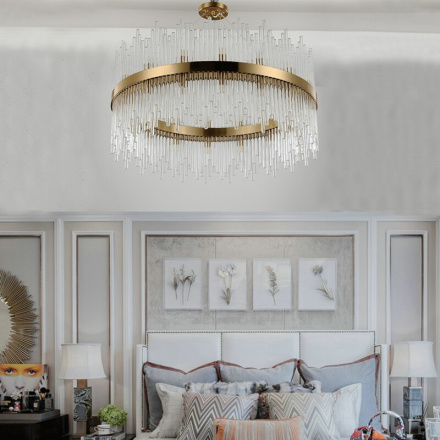 Подвесная люстра Delight Collection KR1209P-12 brass