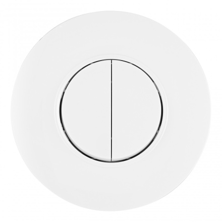 Выключатель круглый двухклавишный с рамкой Arte Milano SET08-1-30-2 white