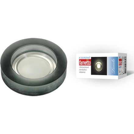 Встраиваемый светильник Fametto Luciole DLS-L110 GU5.3 CHROME/MATT BLACK UL-00000362