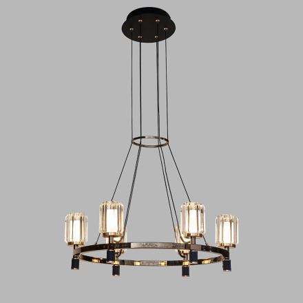 Подвесная люстра Delight Collection P0738-6A gold/pearl black