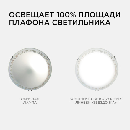 Комплект светодиодных линеек Apeyron Звездочка 220В 5730 20Вт 4000К IP30 02-46