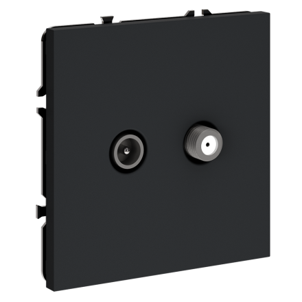 Розетка телевизионная Voltum S70 VLS060407 (графит)