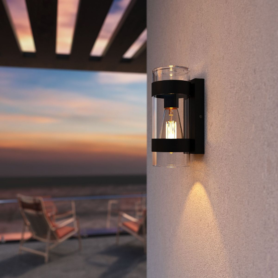 Уличный настенный светильни Elektrostandard Falcon 35167/D черный 4690389195426 a063452