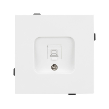 Механизм компьютерной розетки Arlight SCT-TENDO-MPC1-PL-WH (RJ-45, CAT6) 054098