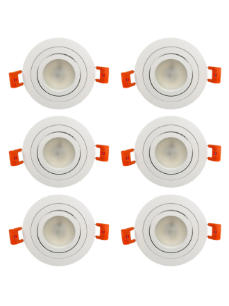 Встраиваемый светильник (6 шт.) Elvan VLS-111R-WH 6шт