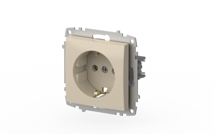 Розетка с заземлением ELBI Zena Vega 609-010300-217