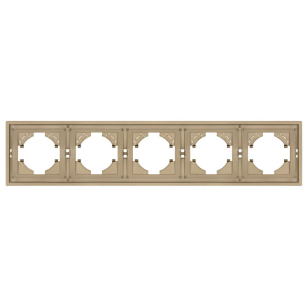 Рамка пластиковая на 5 постов Arlight FRM-TENDO-SFPL-5-GD 054658