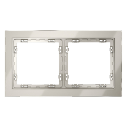 Рамка на 2 поста Voltum S70 VLS110203 (кашемир, стекло)