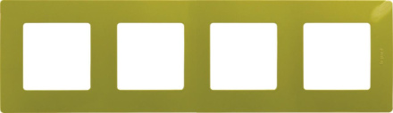 Рамка 4-постовая Legrand Etika зелёный папоротник 672544
