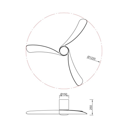 Люстра-вентилятор Mantra Nemo 9047