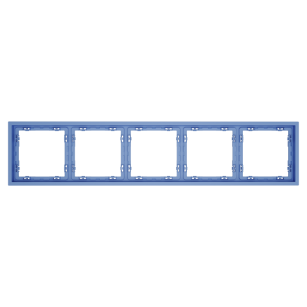 Рамка пластиковая Voltum S70 на 5 постов, (деним) VLS100515