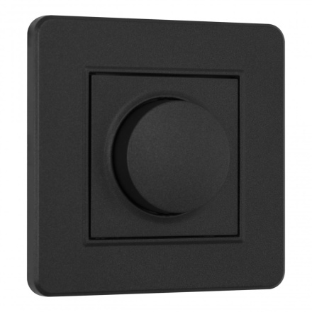 Диммер с рамкой Arte Milano SET16-1-48-1 black