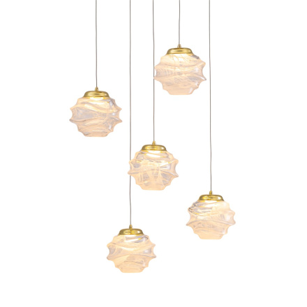 Подвесной светильник Delight Collection MD25030003-5A gold/clear