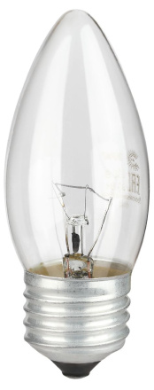 Лампа накаливания Эра B-40-E27-230-CL свечка Б0066505