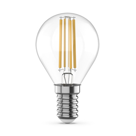 Светодиодная филаментная лампа Gauss Basic Filament E14 4W 3000K шар 50512142