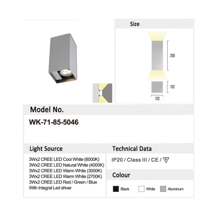 Настенный светильник Delight Collection 7185 71-85-5046 warm white silver