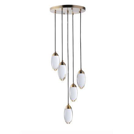 Каскадная люстра Delight Celestial MT8848-5H brass