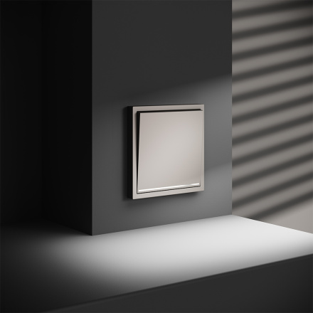 Проходной переключатель одноклавишный с подсветкой Voltum S70 VLS010403 (кашемир)