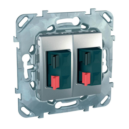 Аудиорозетка двойная Schneider Electric Unica MGU5.8787.30ZD