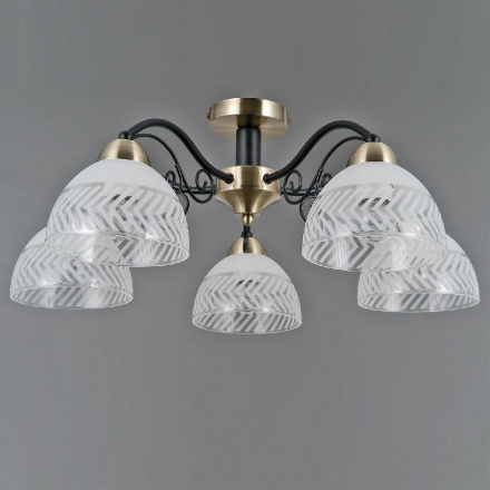 Потолочная люстра Illumico IL0435-5CSQ-24 BK AB SPICA