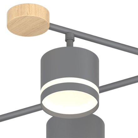 Люстра на штанге Reluce 78730-0.3-06 GX53 GREY+WOOD